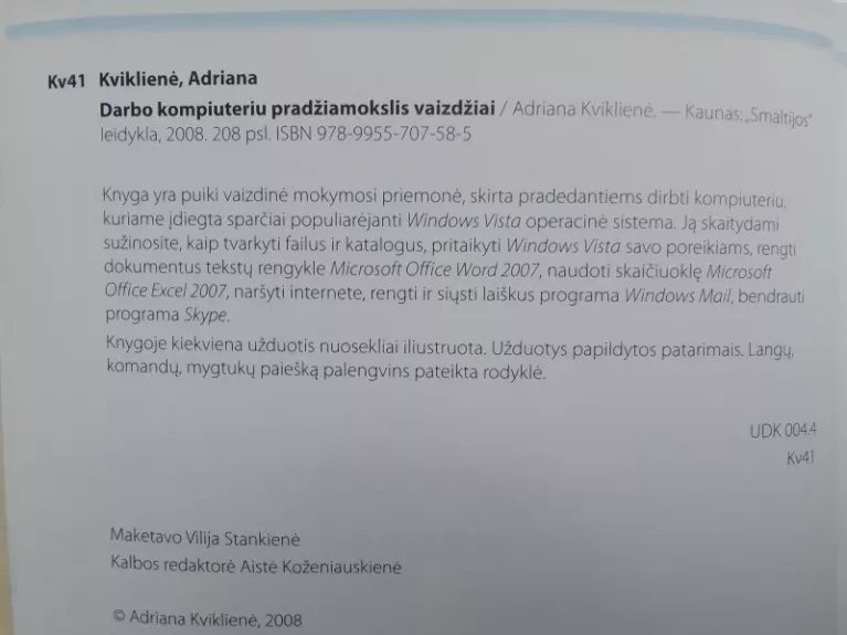 Darbo kompiuteriu pradžiamokslis vaizdžiai