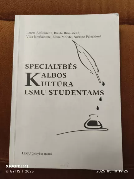 Specialybės kalbos kultūta LSMU STUDENTAMS