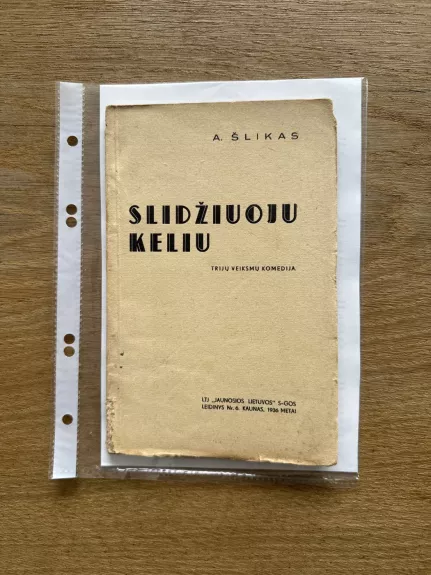 Slidžiuoju keliu - A. Šlikas, knyga 1