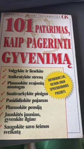 101 patarimas, kaip pagerinti gyvenimą - Caitlin Davies, knyga