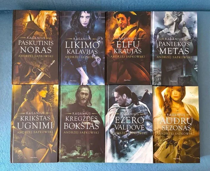 Raganius komplektas: Paskutinis noras, Likimo kalavijas, Elfų kraujas, Paniekos metas, Krikštas ugnimi, Kregždės bokštas, Ežero valdovė, Audrų sezonas - Andrzej Sapkowski, knyga 1
