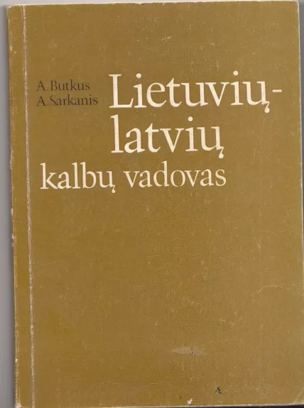 Lietuvių-latvių kalbų vadovas