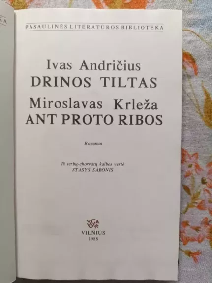 Drinos tiltas. Ant proto ribos
