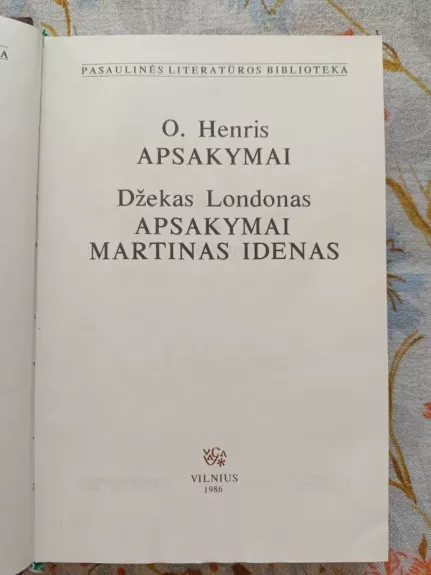 Apsakymai. Martinas Idenas