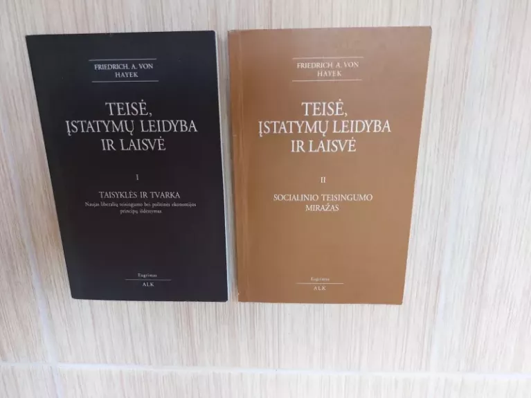 Teisė, įstatymų leidyba ir laisvė (I, II tomai)