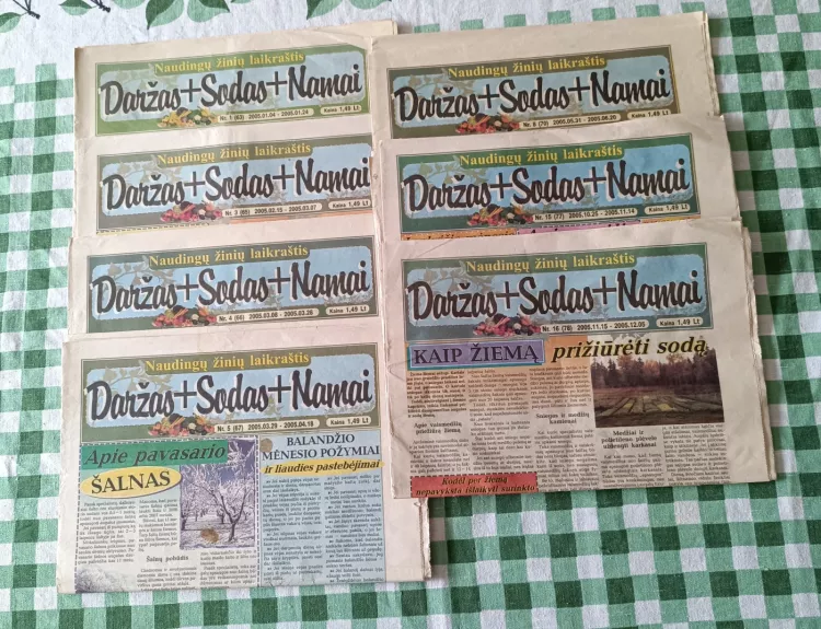 Naudingu ziniu laikrastis. Darzas -Sodas -Namai
