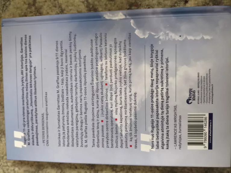 Vienintelis lėktuvas danguje: 9/11 diena, kai sustojo pasaulis