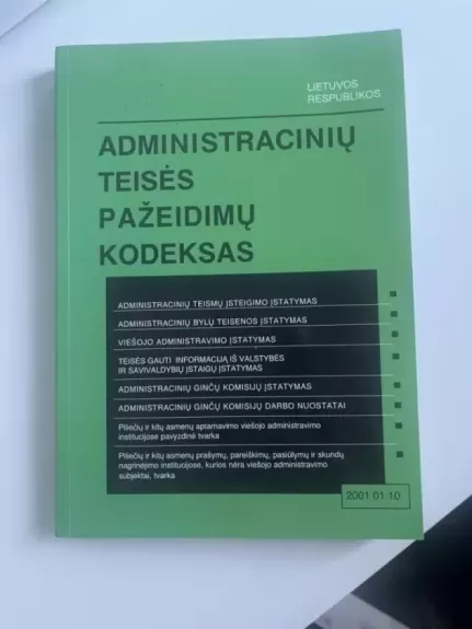 Administracinių teisės pažeidimų kodeksas