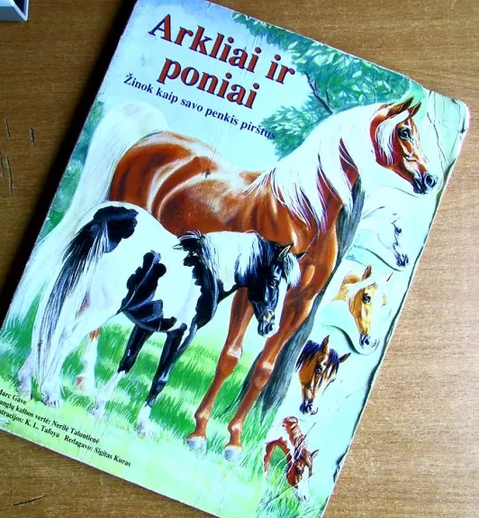 Arkliai ir poniai. Žinok kaip savo penkis pirštus