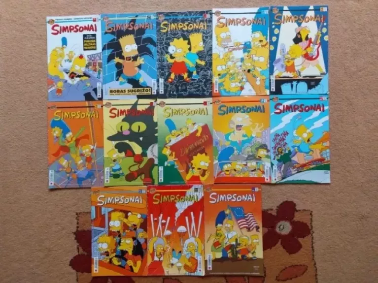 Simpsonai. 13 vnt. Komiksų žurnalai