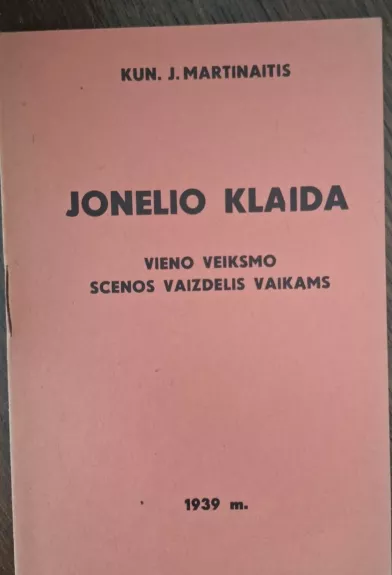 Jonelio klaida
