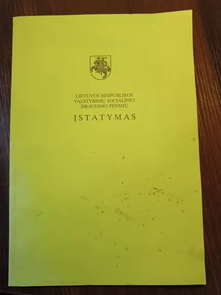 "Lietuvos Respublikos valstybinių socialinio draudimo pensijų įstatymas"
