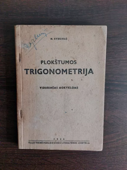 Plokštumos trigonometrija 1946