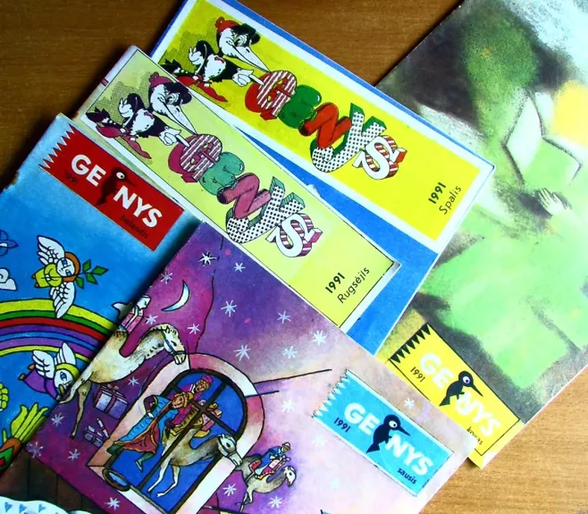 Genys   1991,   Žurnalai Nr. 1,  3 , 4, 9, 10