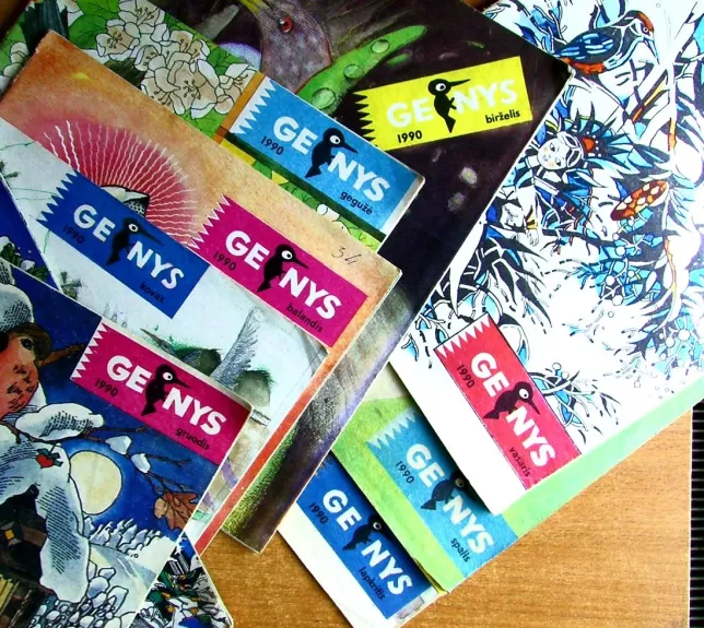 Genys   1990 Žurnalai Nr. 1, 2 , 3 , 4, 5, 6, 10, 11, 12