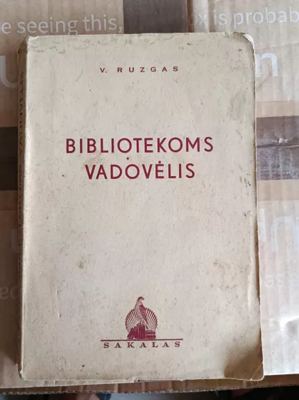 Bibliotekoms vadovėlis