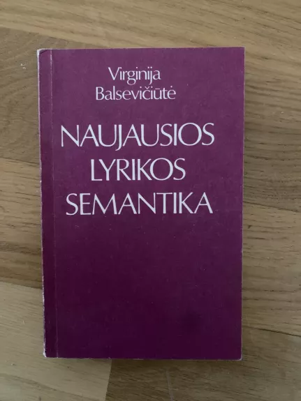 Naujausios lyrikos semantika