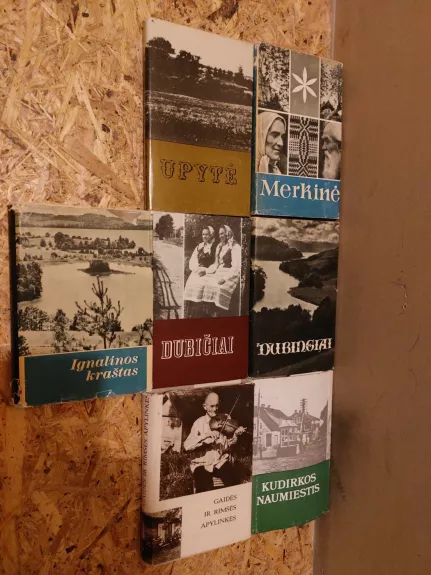 Etnografijos knygų rinkinys: Dubingiai, Dubičiai, Gaidės ir Rimšės apylinkės, Ignalinos kraštas, Kudirkos naumiestis, Merkinė,Uptytė,