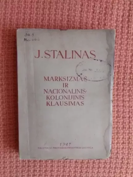 Marksizmas ir nacionalinis-kolonijinis klausimas : rinktinių straipsnių ir kalbų rinkinys