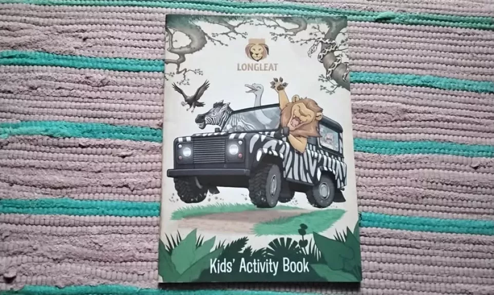 Children’s activity book for Longleat Safari Park