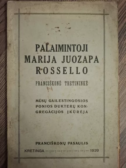 Palaimintoji Marija Juozapa Rossello