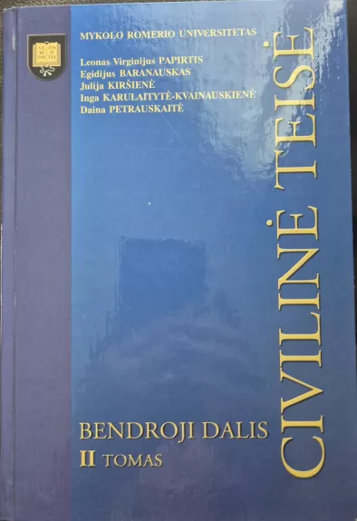 Civilinė teisė. Bendroji dalis