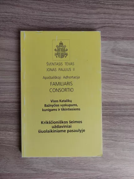 Apaštališkoji Adhortacija. Familiaris Consortio