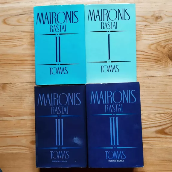 Maironis Raštai I, II, III, III 2d.