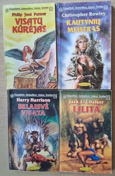 Visatų kūrėjas (13); Kautynių meistras (53); Belaisvė visata (70), Lilita (71)