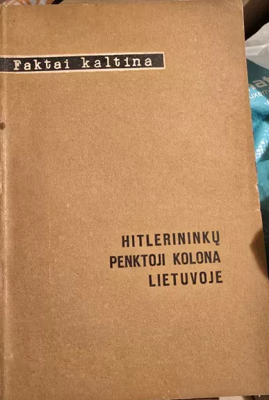 Hitlerininkų penktoji kolona Lietuvoje