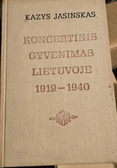 Koncertinis gyvenimas Lietuvoje 1919-1940