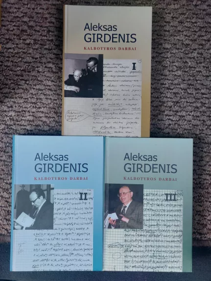 Kalbotyros darbai. 1-3 tomai