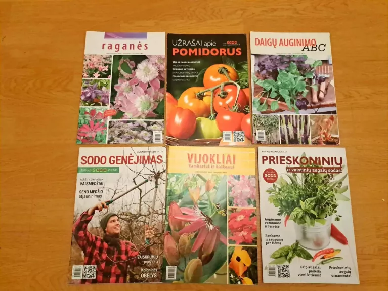 Šeši "Augalų pasaulis" žurnalai