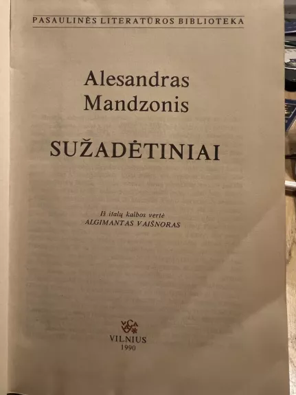 SUŽADĖTINIAI  Pasaulio literatūros biblioteka (47)