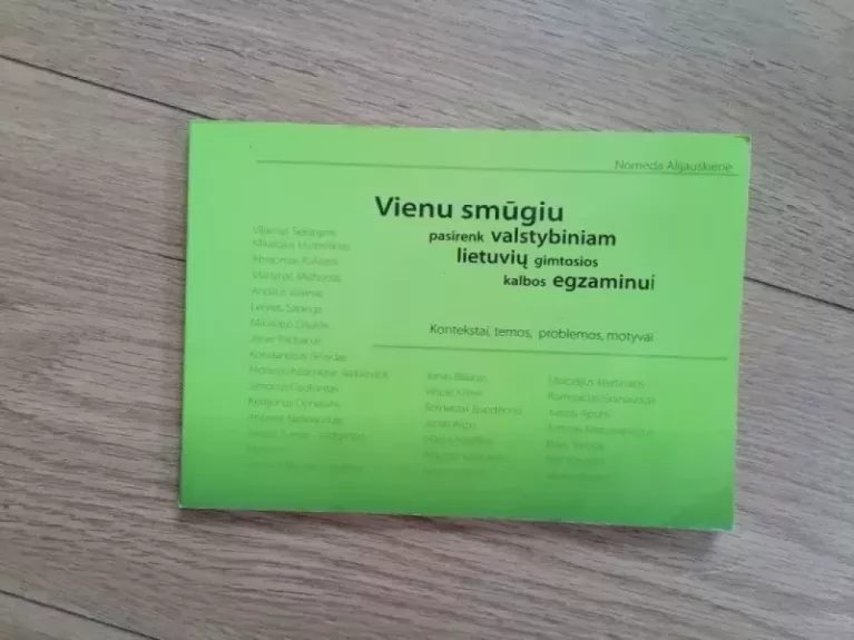 Vienu smūgiu pasirenk valstybiniam lietuvių gimtosios kalbos egzaminui