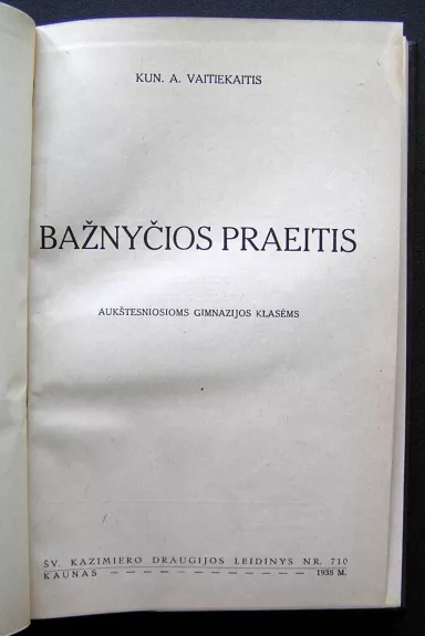 Bažnyčios praeitis