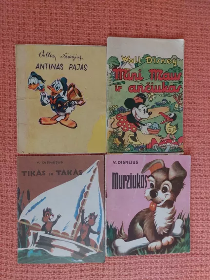 Walt Disney knygų serija. 4 knygos