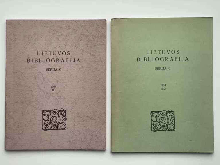 Lietuvos bibliografija Serija C 1904 D. 1 ir D. 2