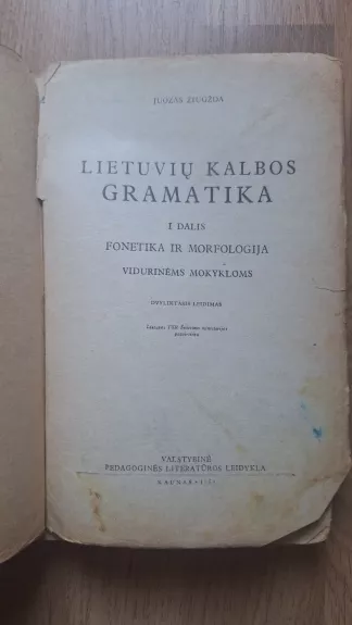 Lietuvių kalbos gramatika