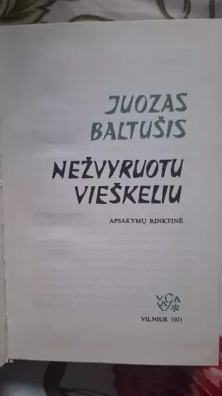 Nežvyruotu vieškeliu