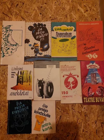 Anekdotų knygų rinkinys. 10 vnt.