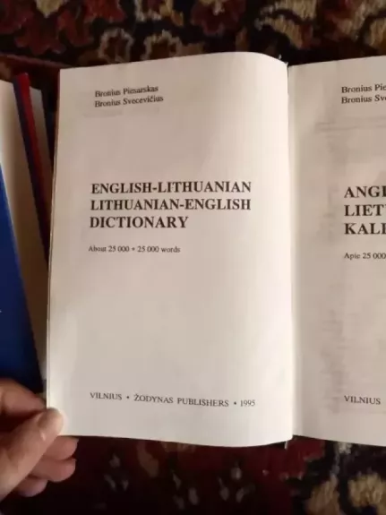 Anglų-lietuvių lietuvių-anglų kalbų žodynas