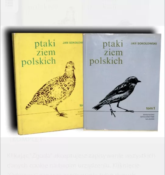 PTAKI ZIEM POLSKICH  2 tomy - KOMPLET