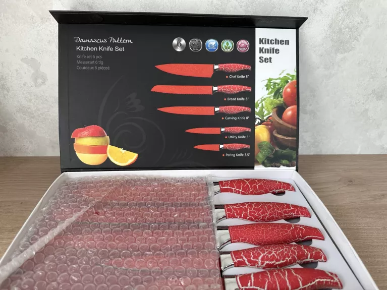 Virtuvinių peilių rinkinys su stovu