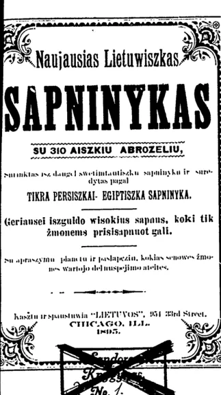 Naujausias lietuwiszkas sapninykas