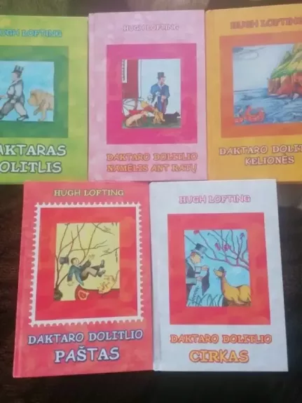 Daktaras Dolitlis, Daktaro Dolitlio kelionės, Daktaro Dolitlio cirkas, Daktaro Dolitlio namelis ant ratų, Daktaro Dolitlio paštas