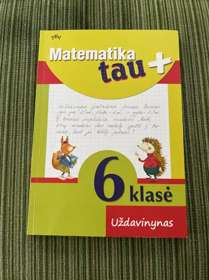 Matematika tau 6 klasė Uždavinynas