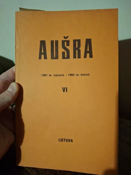 Žurnalo Aušros rinkinys VI (apima 26-30 numerius, 1981 vasario - 1982 kovo datomis