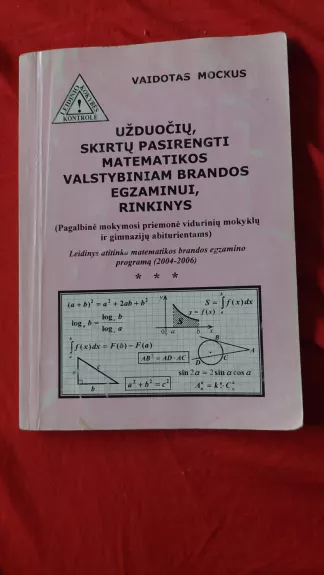 Užduočių, skirtų pasirengti matematikos valstybiniam brandos egzaminui, rinkinys