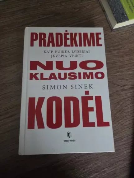 Pradėkime nuo klausimo „Kodėl“: kaip puikūs lyderiai įkvepia veikti